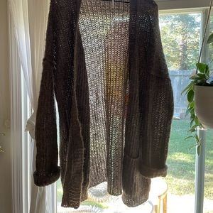 Free People Oversized Open Cardigan- Medium